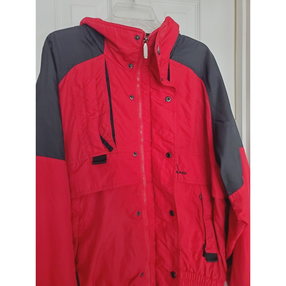 Head Ski‎ Jacket Red Black Hooded Vintage Winter Coat Gorpcore Sporty Retro L